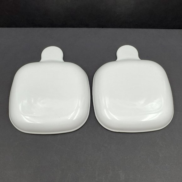 Corningware Grab It Snack It Plates Corning Grab-It Snack-It Tab Handle Dishes - Picture 3 of 4